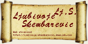 Ljubivoje Škembarević vizit kartica